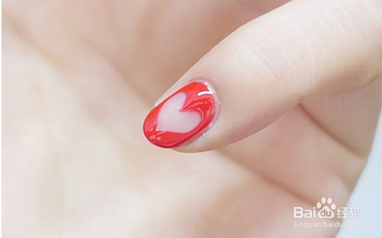 爱心美甲教程图解