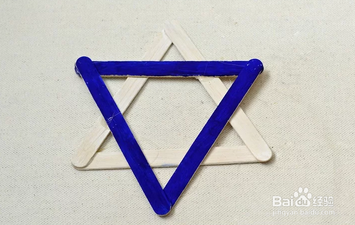 怎么用冰棍制作六芒星