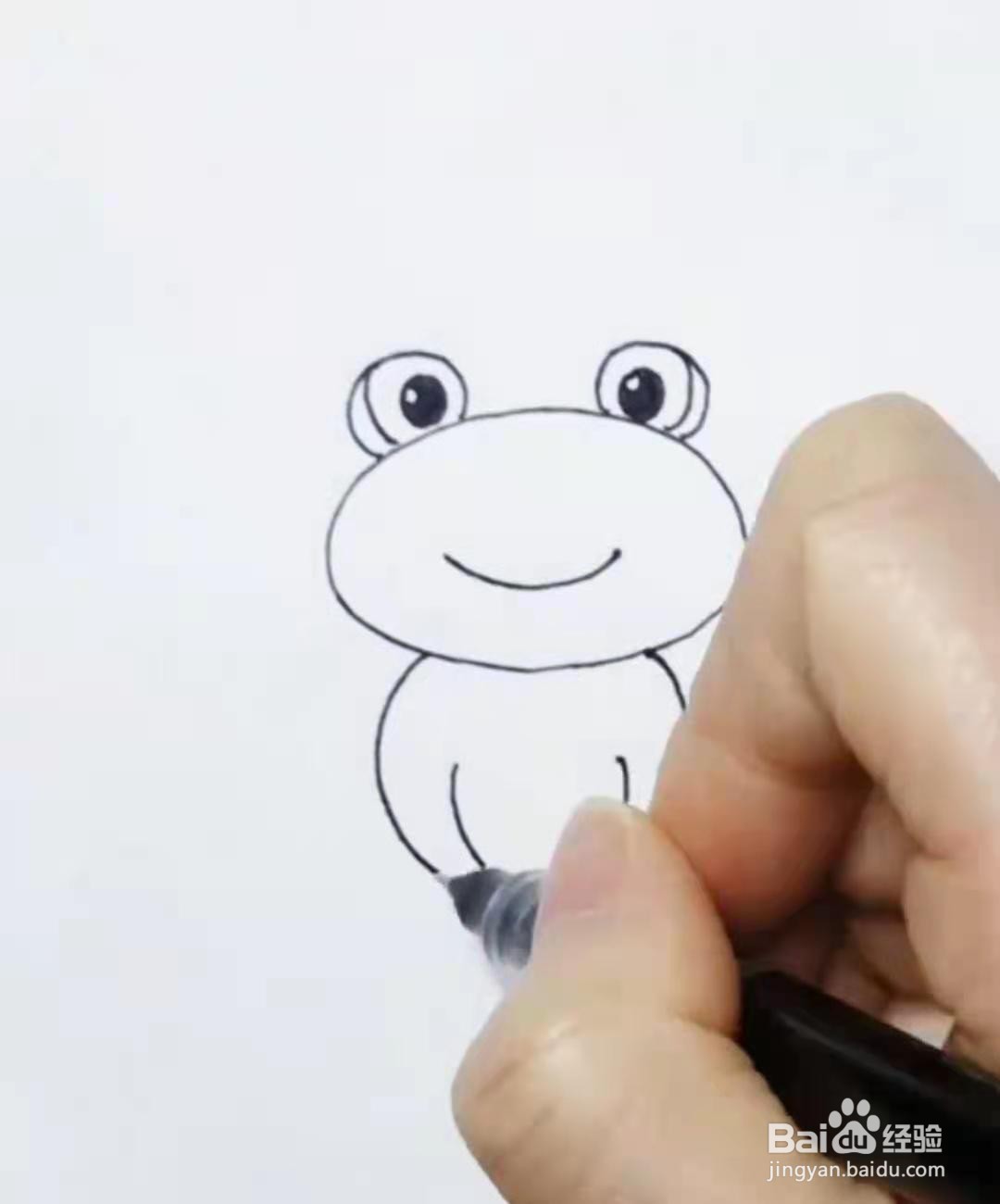 卡通青蛙怎么画