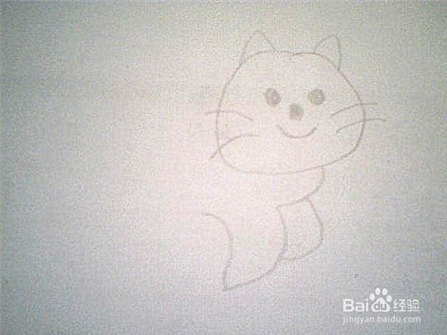 简笔画大脸猫的画法