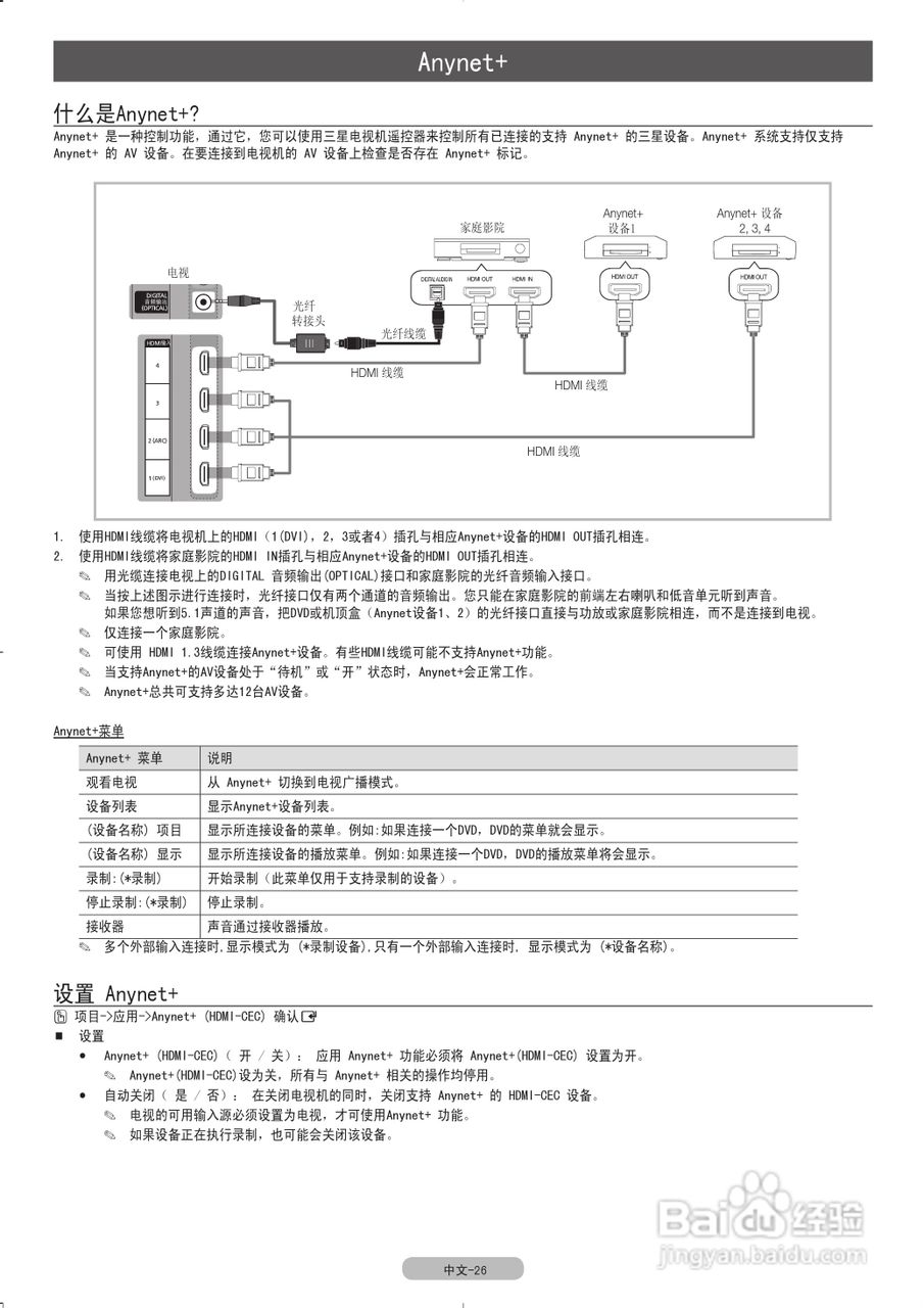 三星UA40C7000WF液晶彩电使用说明书:[3]