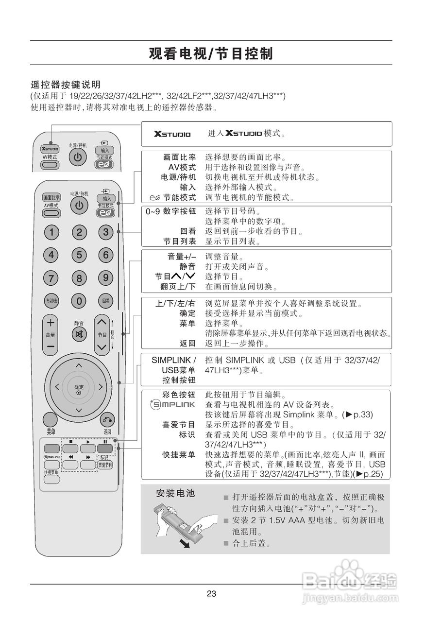 LG 42LH20FR液晶彩电使用说明书:[3]