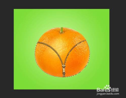 PS如何制作橙子拉链苹果