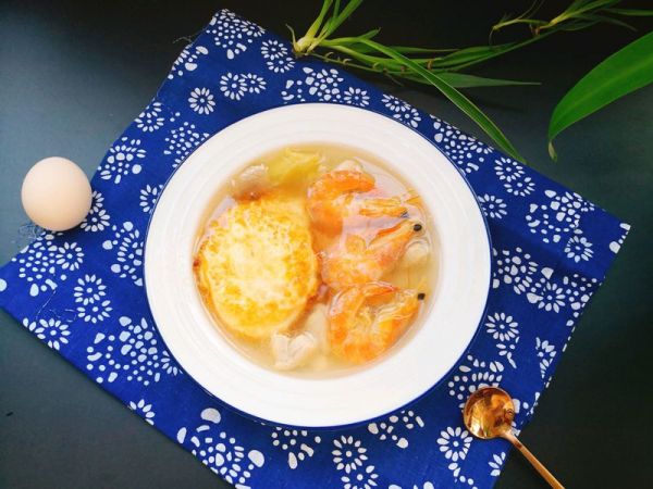 虾干鸡蛋姜醋汤