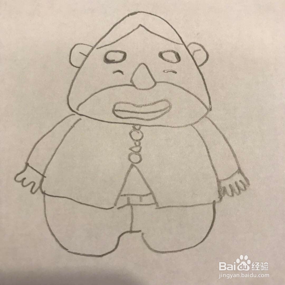 大胡子叔叔怎么画呢