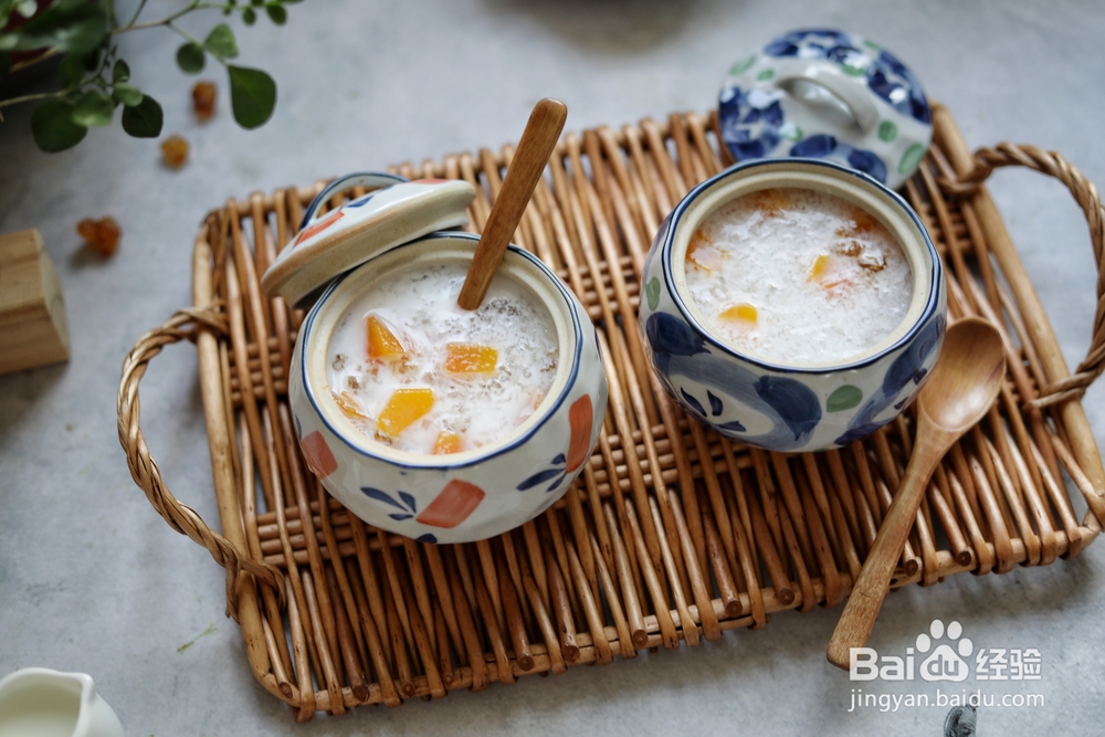 学厨师，先学桃胶雪燕炖木瓜牛奶电饭煲