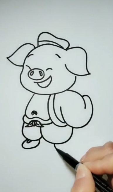 猪八戒简笔画怎么画