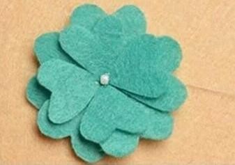 怎么用毛毡布双层花