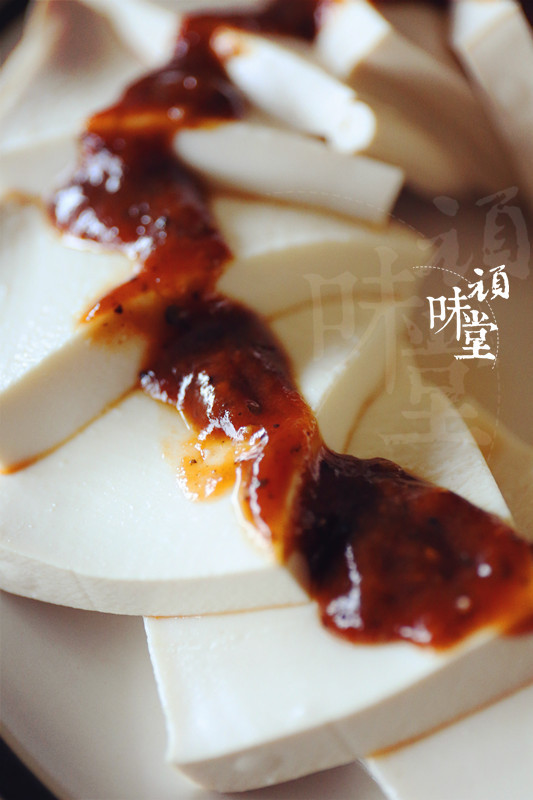 秋葵山药拌冷豆腐