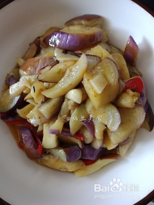 食补养生下饭菜茄子炒豆角