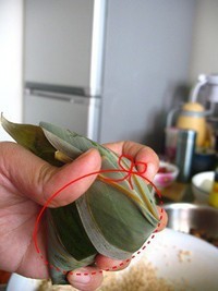 咸蛋黄五花肉粽
