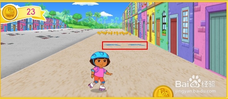 朵拉溜滑冰小游戏