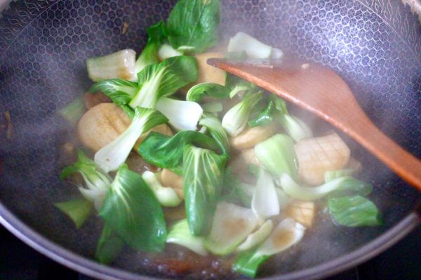杏鲍菇虾干青菜小炒