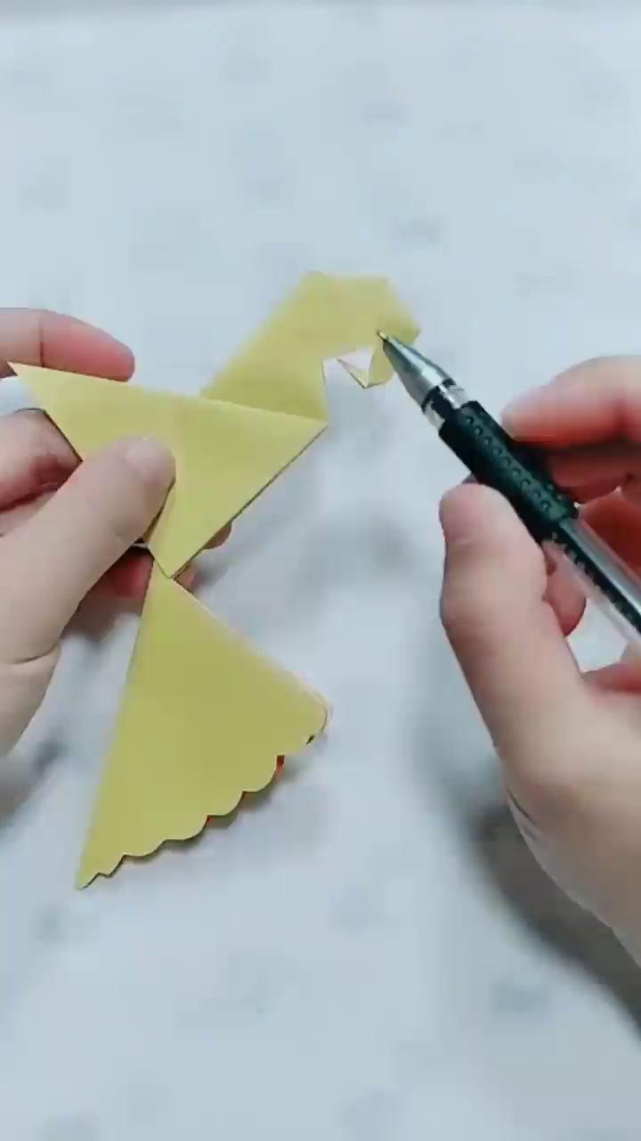 亲子手工小鸟折纸怎么做
