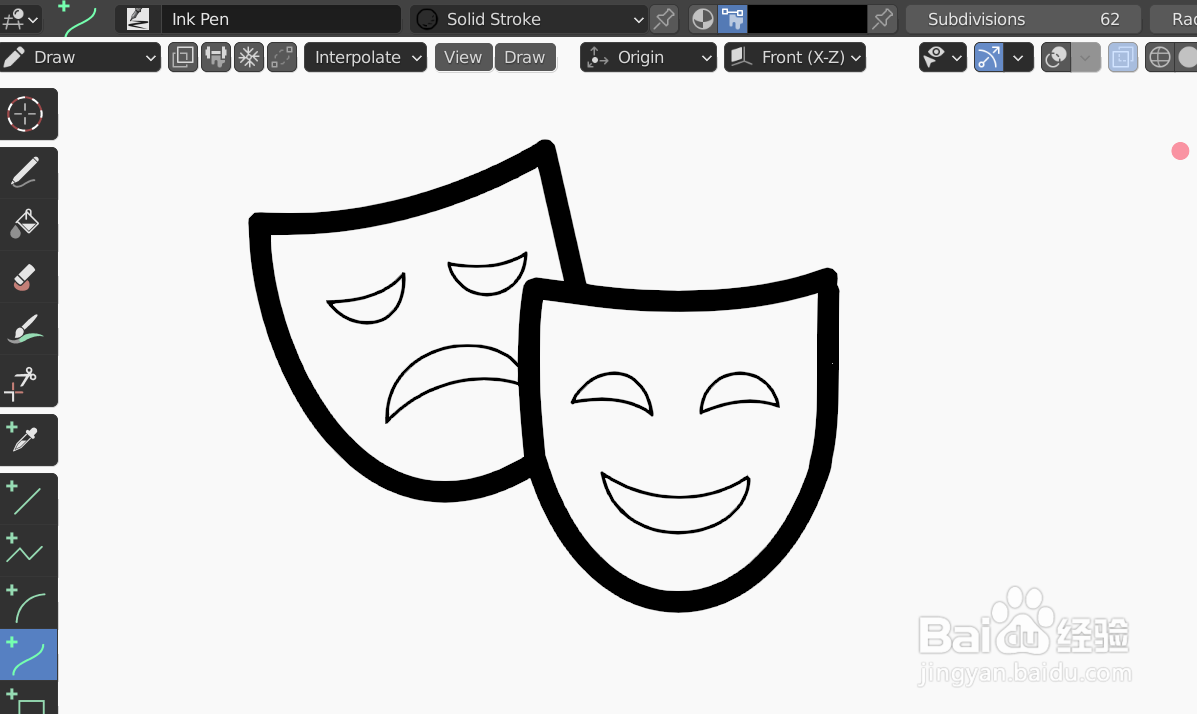 如何使用blender2.9快速设计面具图标简图模型