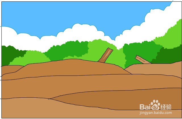 flash绘制一个坟地的场景