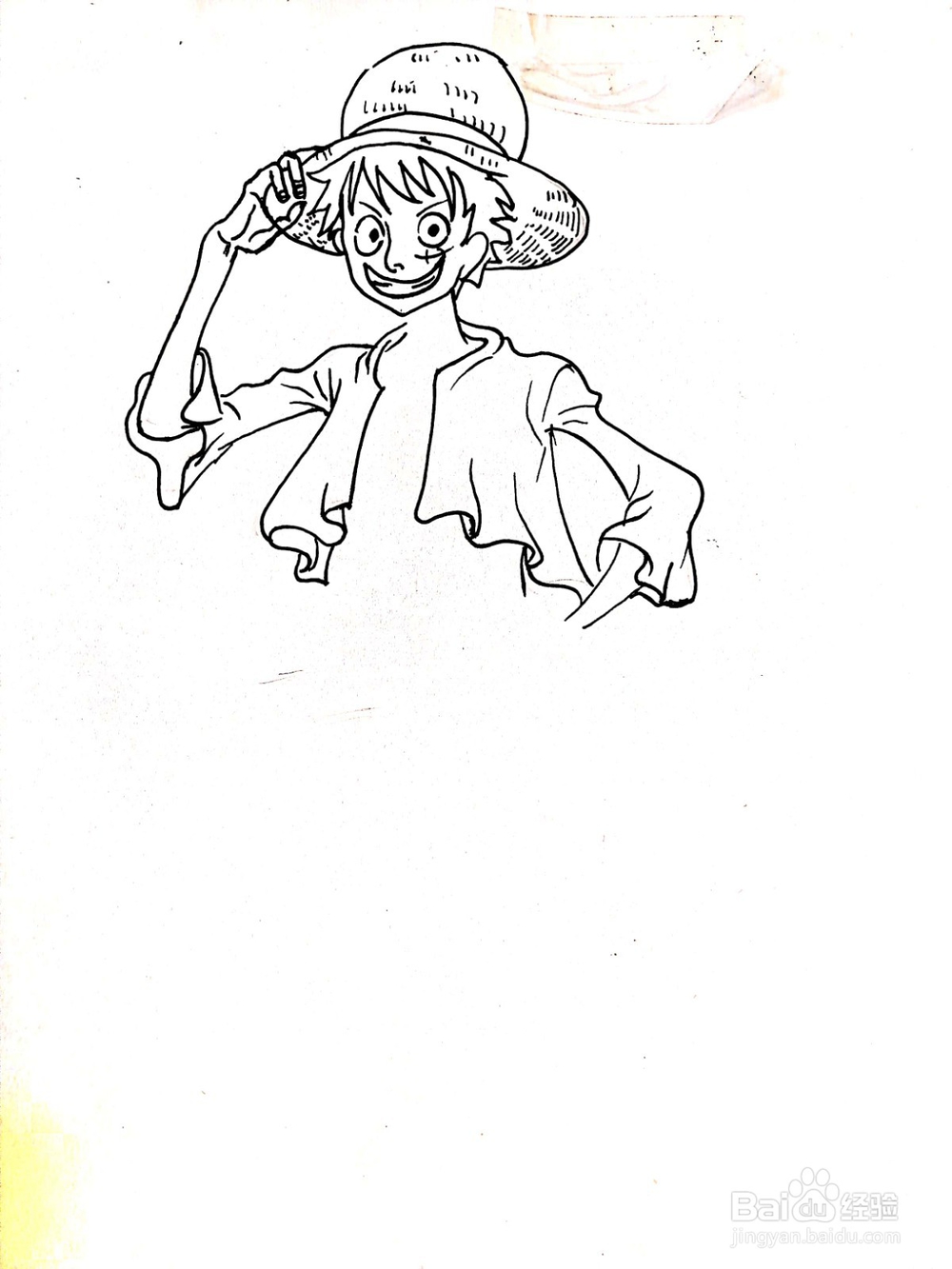 《航海王》系列之路飞简笔画