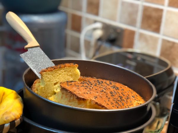 鸡蛋芝麻烤蛋糕