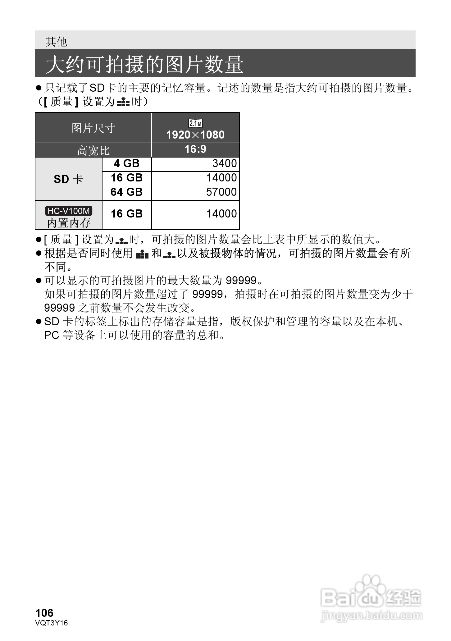 松下HC-V100MGK高清摄像机使用说明书:[11]