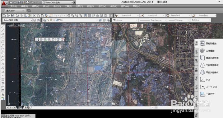 BIGEMAP 等高线叠加到卫星图像上( AutoCAD)