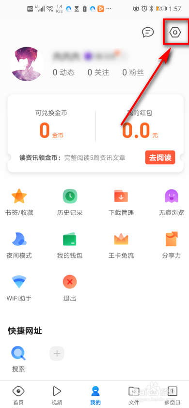 手机QQ浏览器 如何设置皮肤