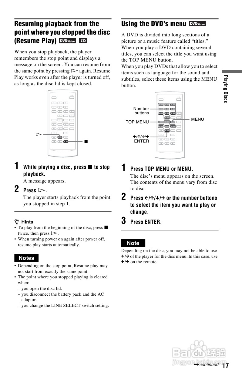 SONY DVP-FX820播放器说明书:[1]