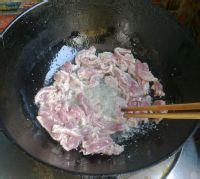 蒜苔茄子滑肉