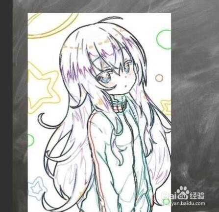 ps如何将照片做成粉笔画效果