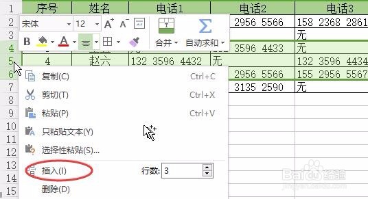 excel如何快速插入多行或列
