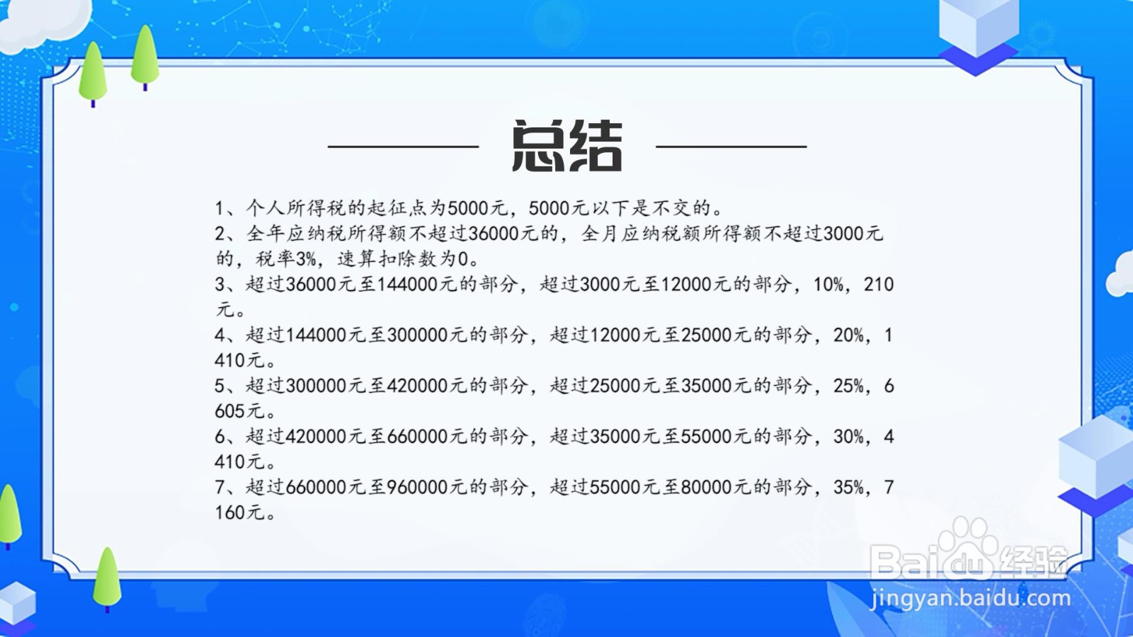 个人所得税扣除标准