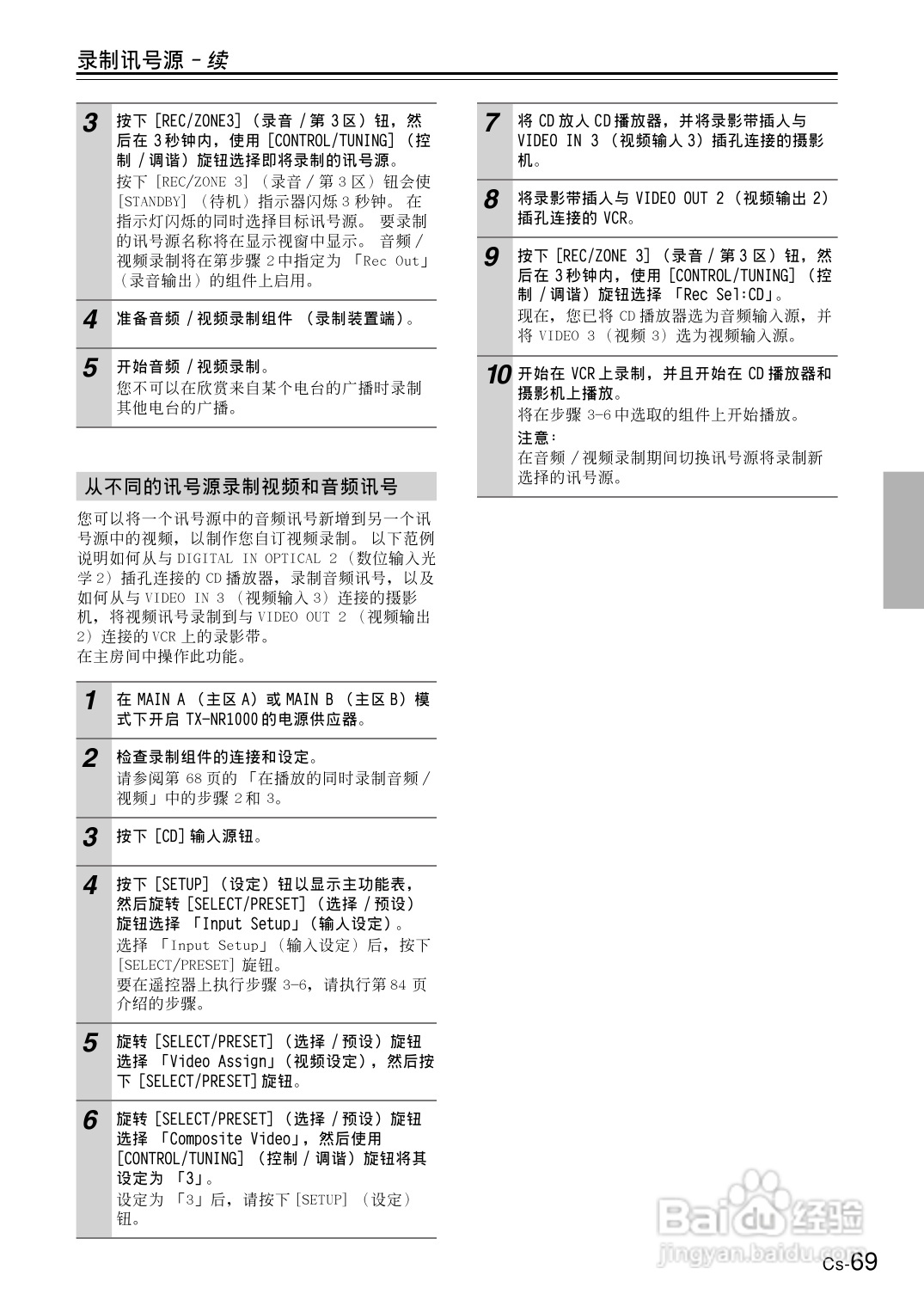 安桥AV接收机TX-NR1000型使用说明书:[4]