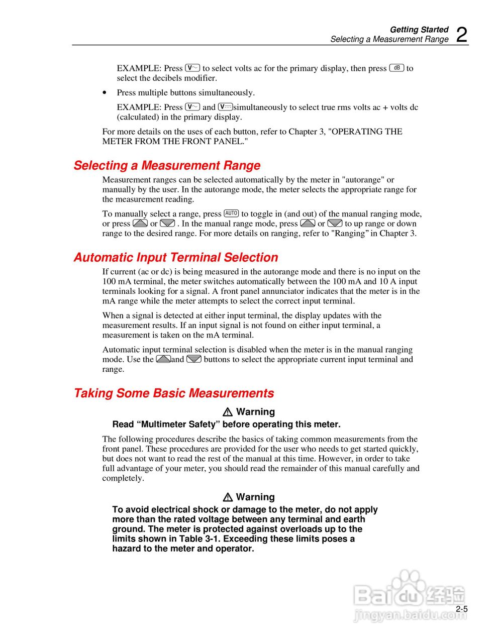 福禄克Fluke45万用表说明书:[3]