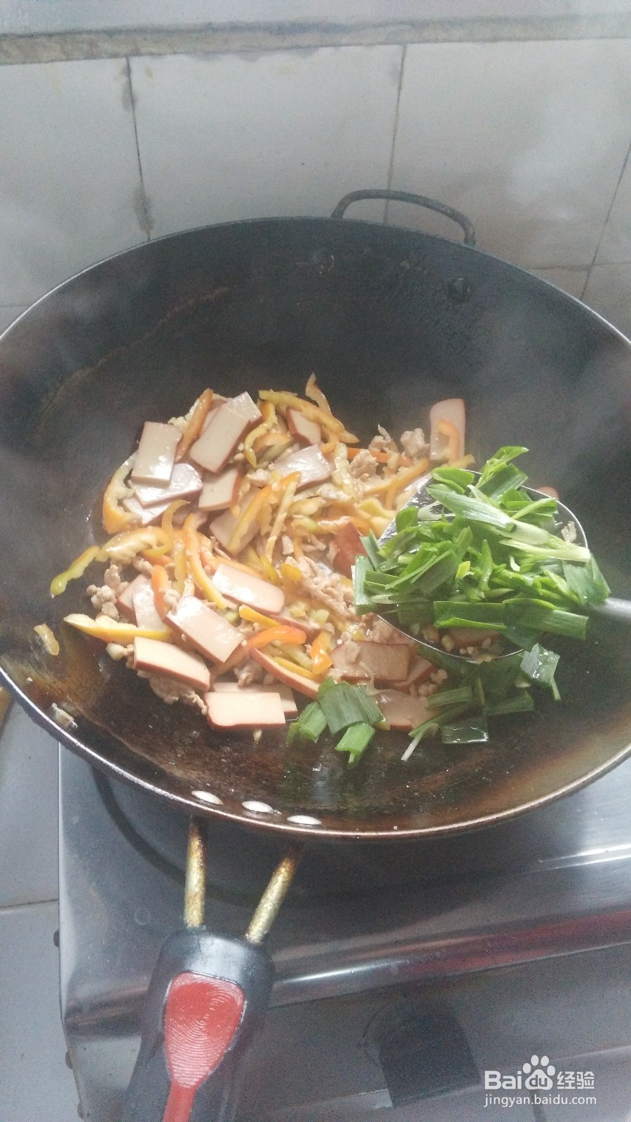 香蒜炒鸡蛋干的做法