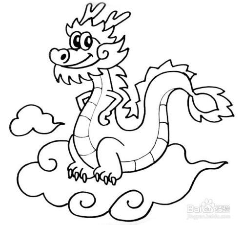 龙的最简单画法 百度经验