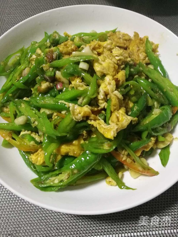 尖椒炒蛋的做法