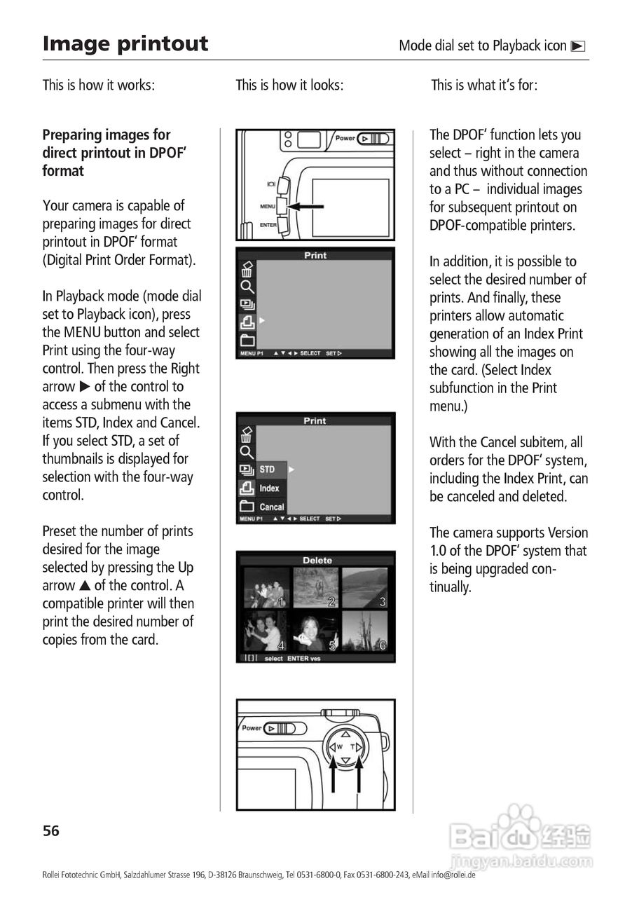 Rollei d41 com型数码相机说明书:[6]