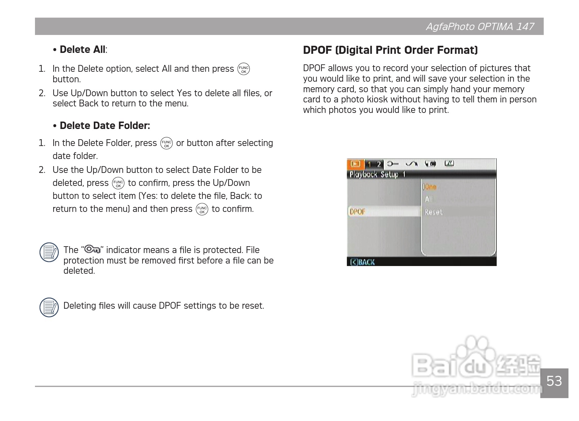 爱克发AgfaPhoto OPTIMA 147数码相机使用说明书:[6]