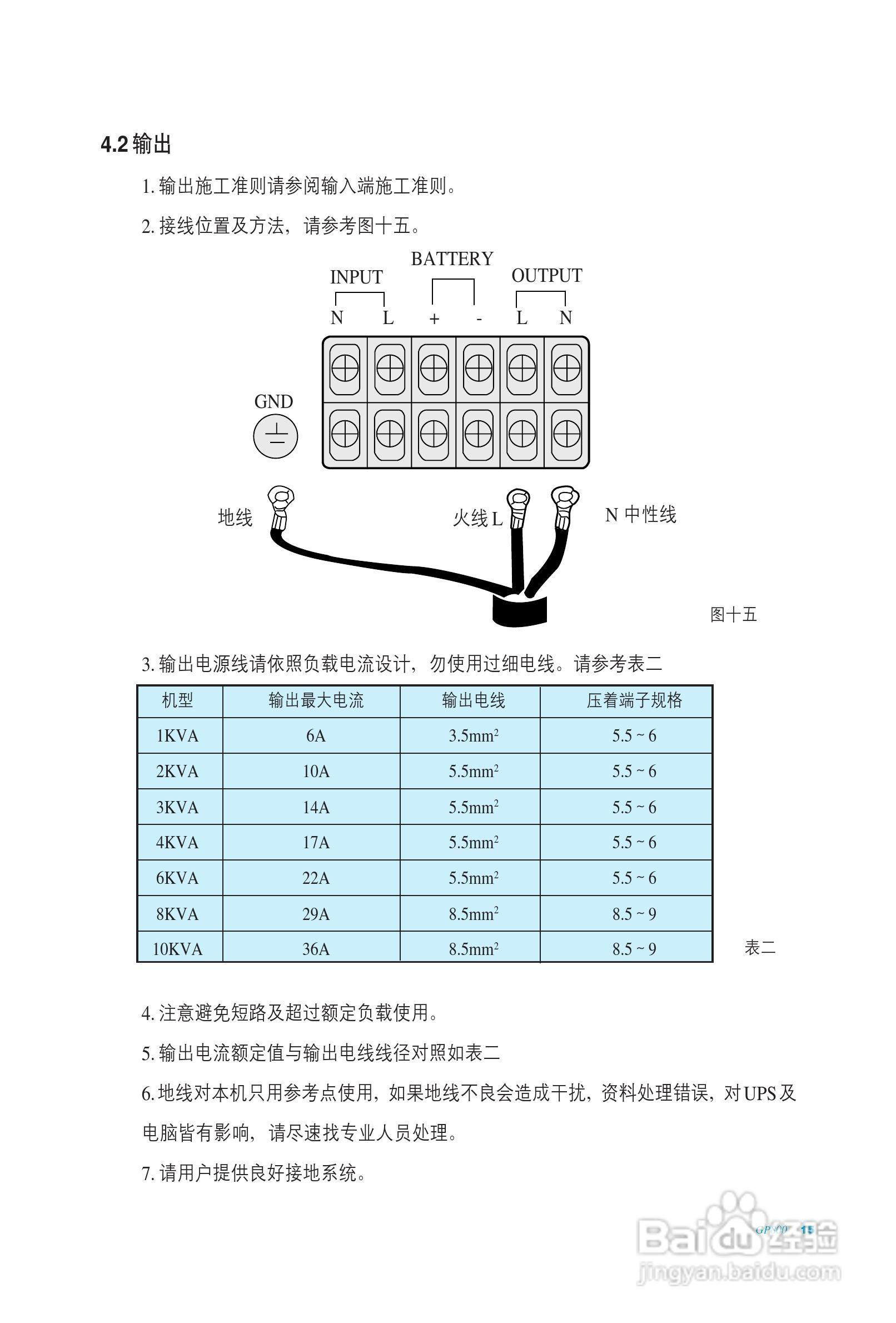 科士达GP800系列在线式不间断电源用户使用说明书:[2]