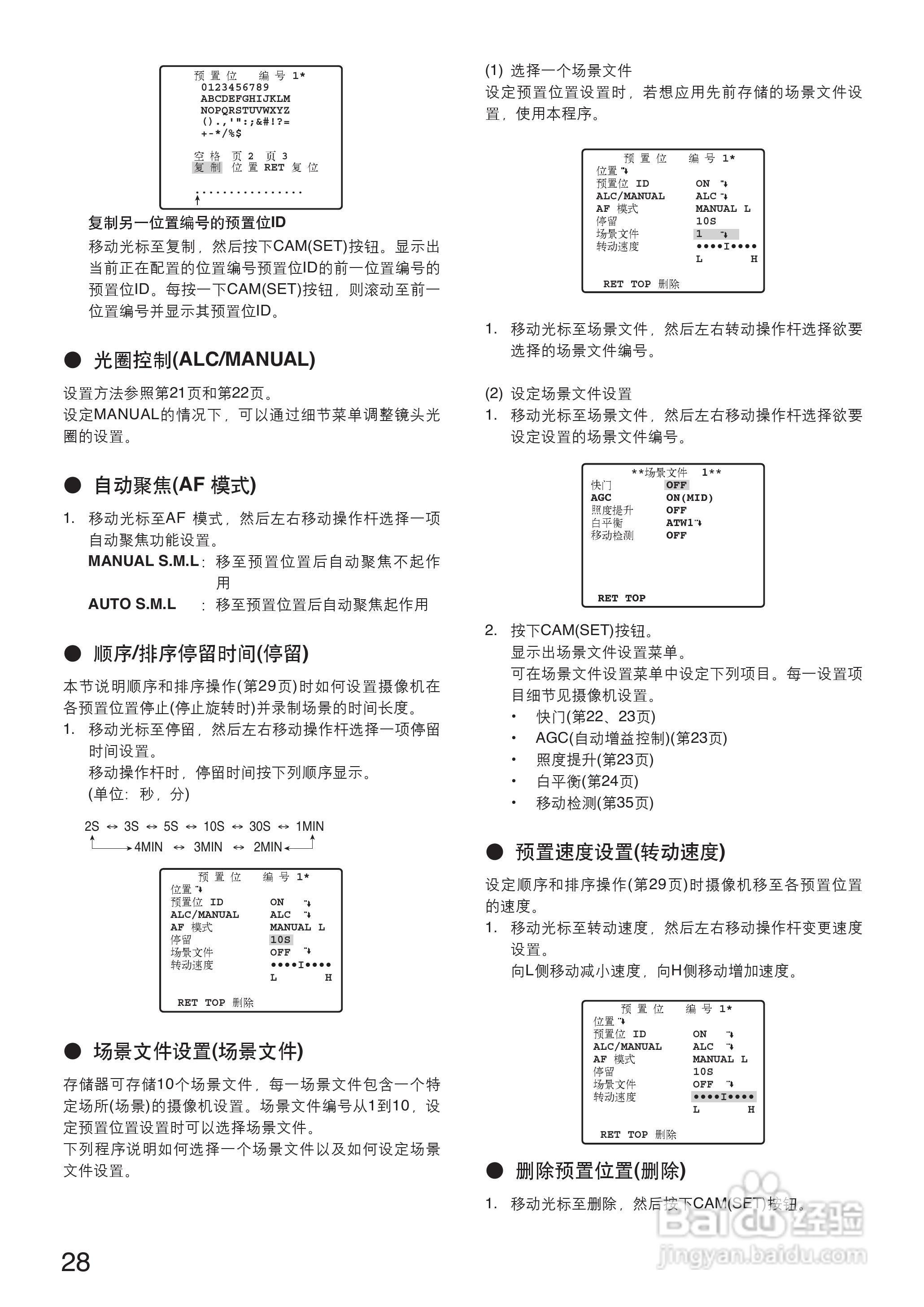 Panasonic WV-CS950彩色闭路监控摄像机使用说明书:[3]