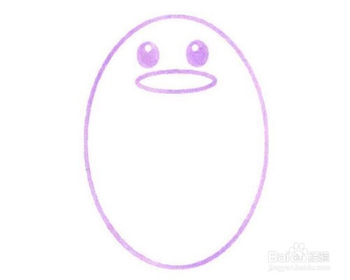 怎么画出黑白色的企鹅？