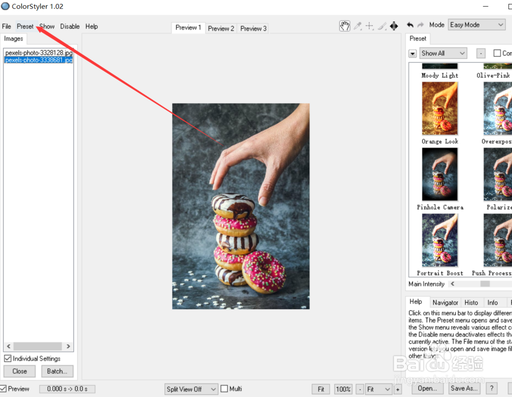 怎么使用colorstyle的gold look滤镜效果？