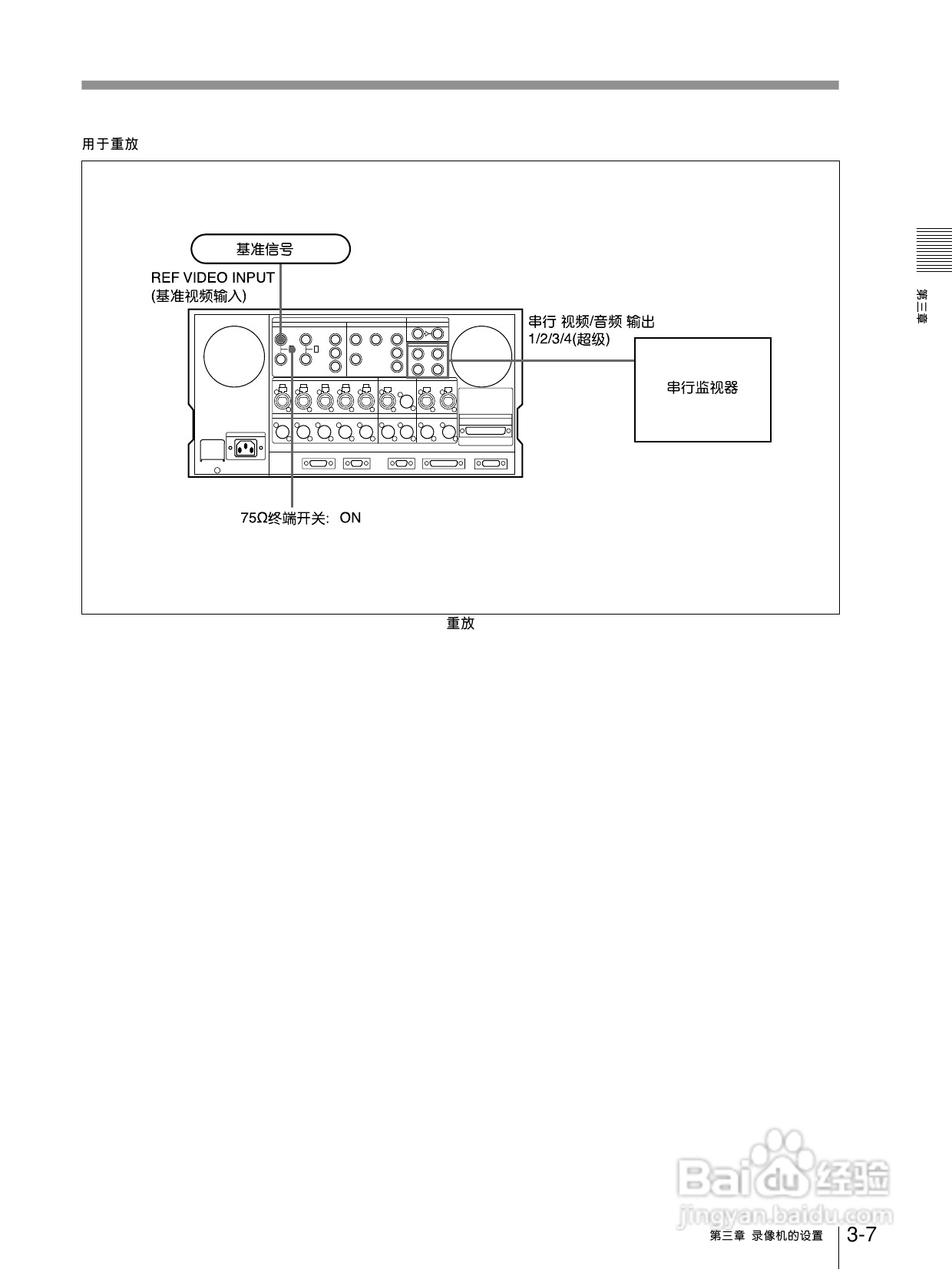 索尼DVW-A500P数字磁带录像机使用说明书:[3]
