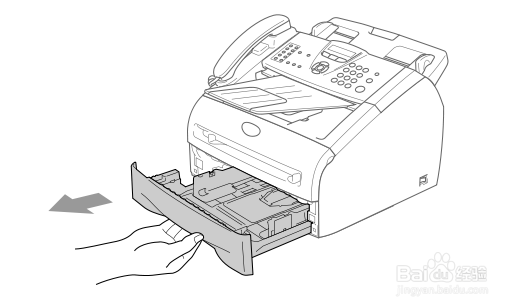 兄弟FAX-2820如何正确装纸