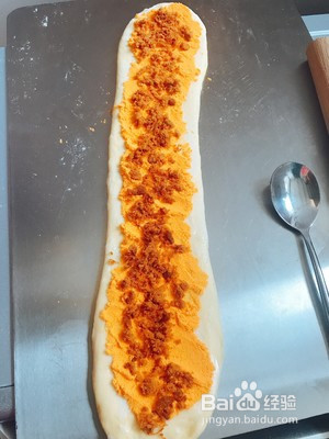 咸蛋黄芝士肉松吐司的做法