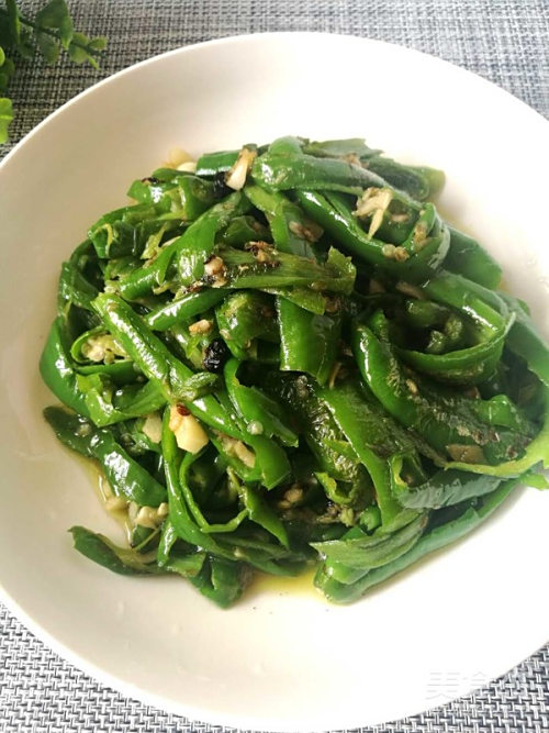 蒜蓉煎青椒的做法-百度经验