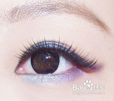 多款色彩的混搭大眼妆教程