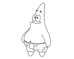 海绵宝宝中的派大星怎么画