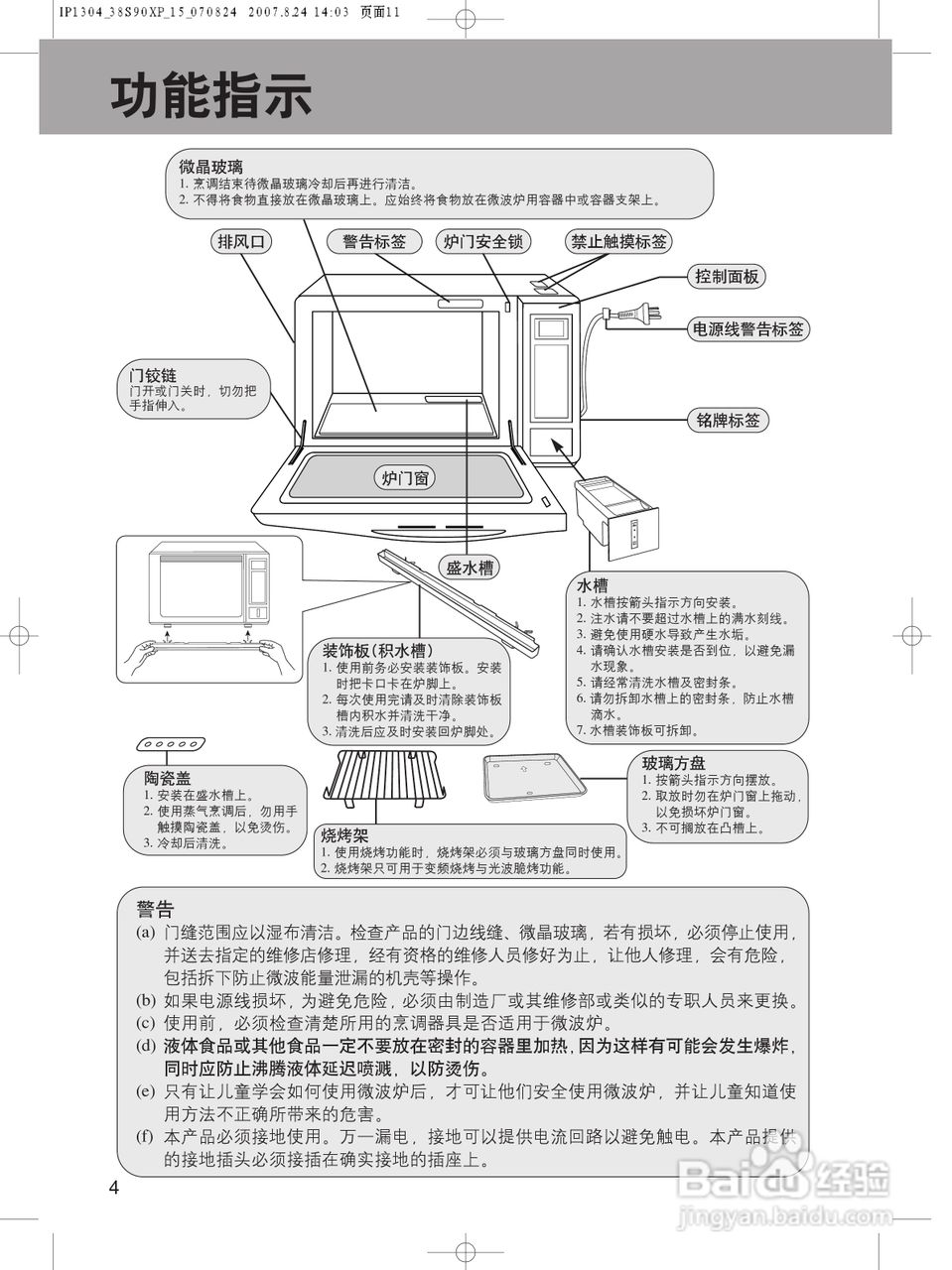 松下微波炉NN-GS587M型使用说明书:[2]