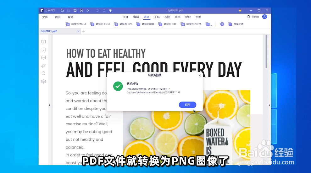 如何将PDF文件转换为PNG格式图像？