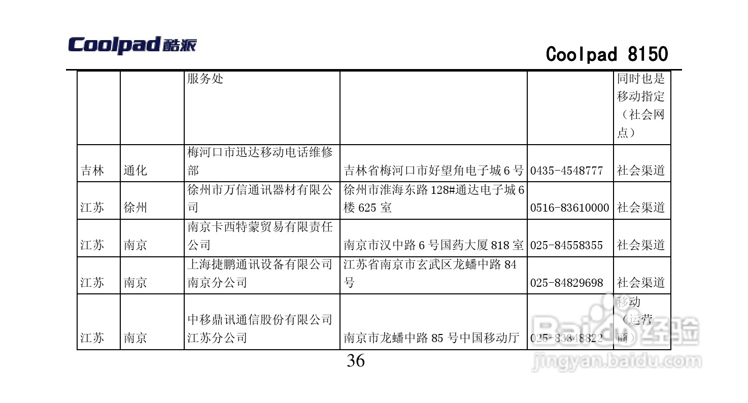 酷派 Coolpad 8150手机说明书:[9]